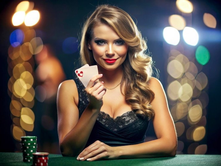 Antarmuka aplikasi mobile spade88 menampilkan meja dealer langsung blackjack dengan studio multi-kamera